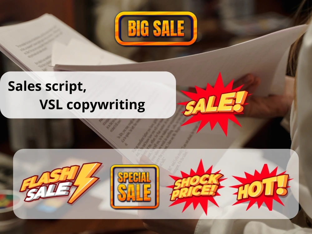 Sales script writing, video script letter, vsl copywriting, sales letter. Upwork