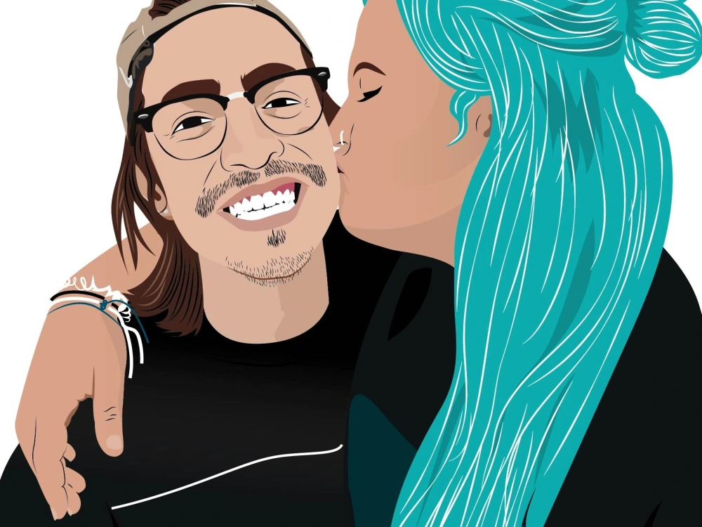 Creative And Clean Vector Portrait Illustration Upwork