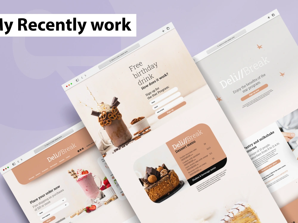 Homepage landing page UI UX website mockup design | Upwork