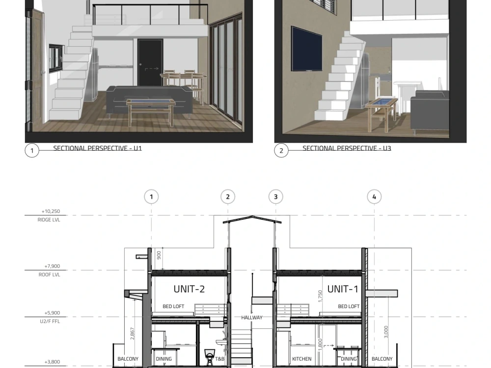A full set of architectural drawings. Upwork