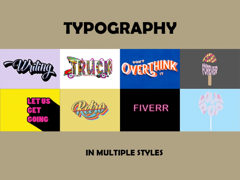 Custom typography logos of multiple styles | Upwork