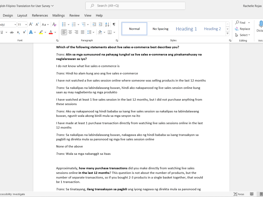 A Quality English to Filipino (Tagalog) Translation Upwork