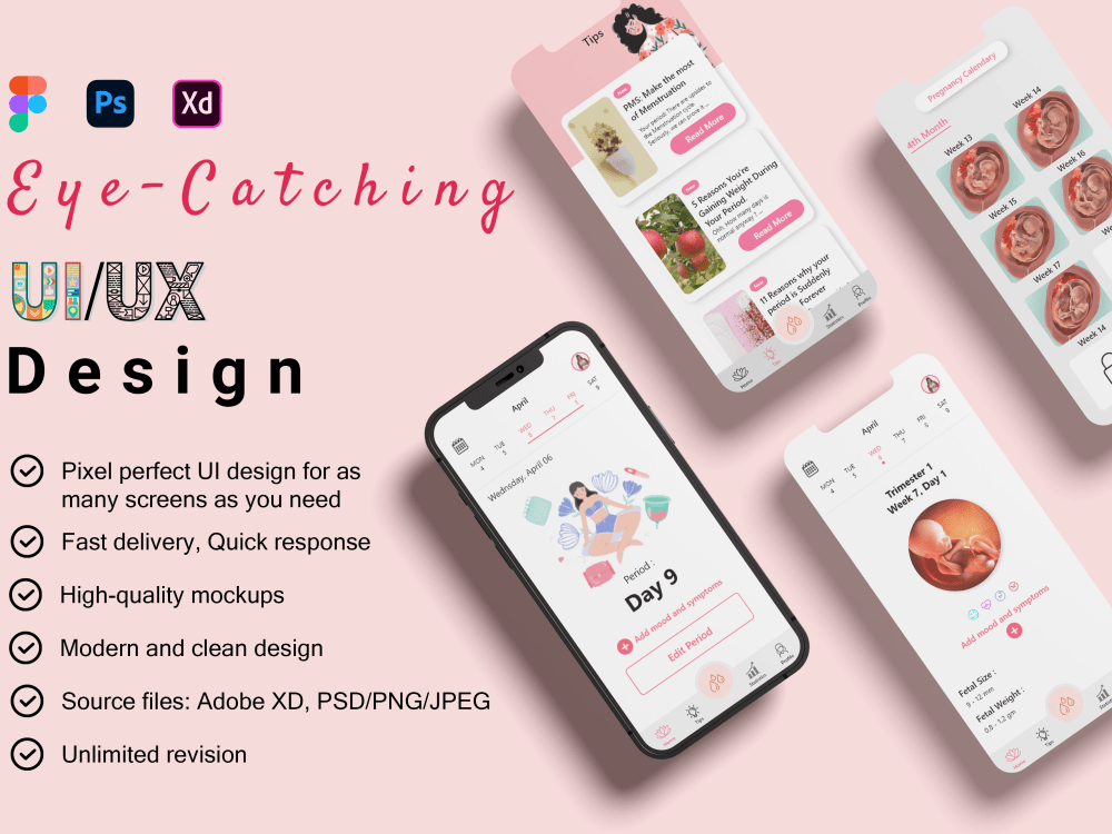 A modern and minimalist ui ux design for mobile app and website | Upwork