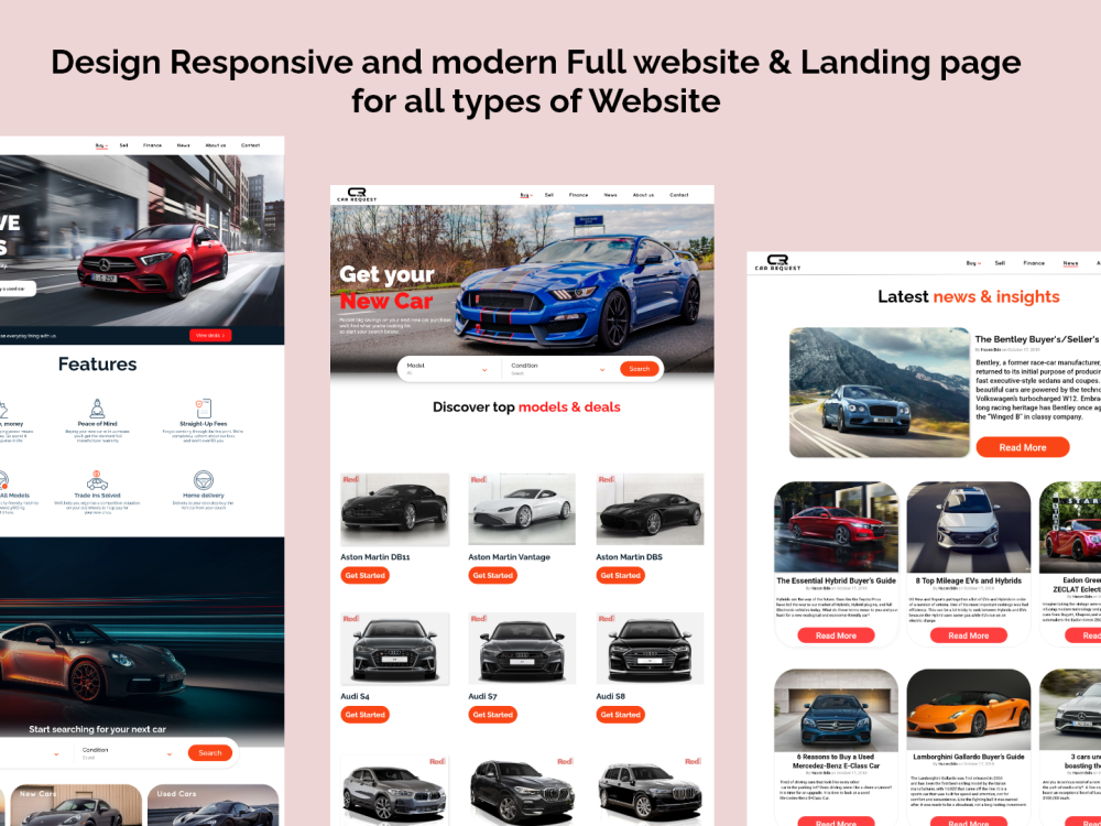 A modern and minimalist ui ux design for mobile app and website | Upwork