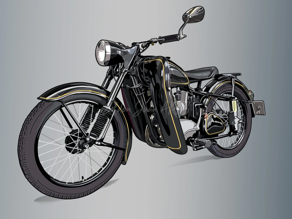 Digital Car Vector Portrait Illustration | Upwork