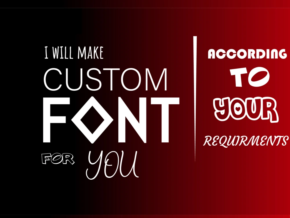 Custom font design, hand drawn typography, | Upwork