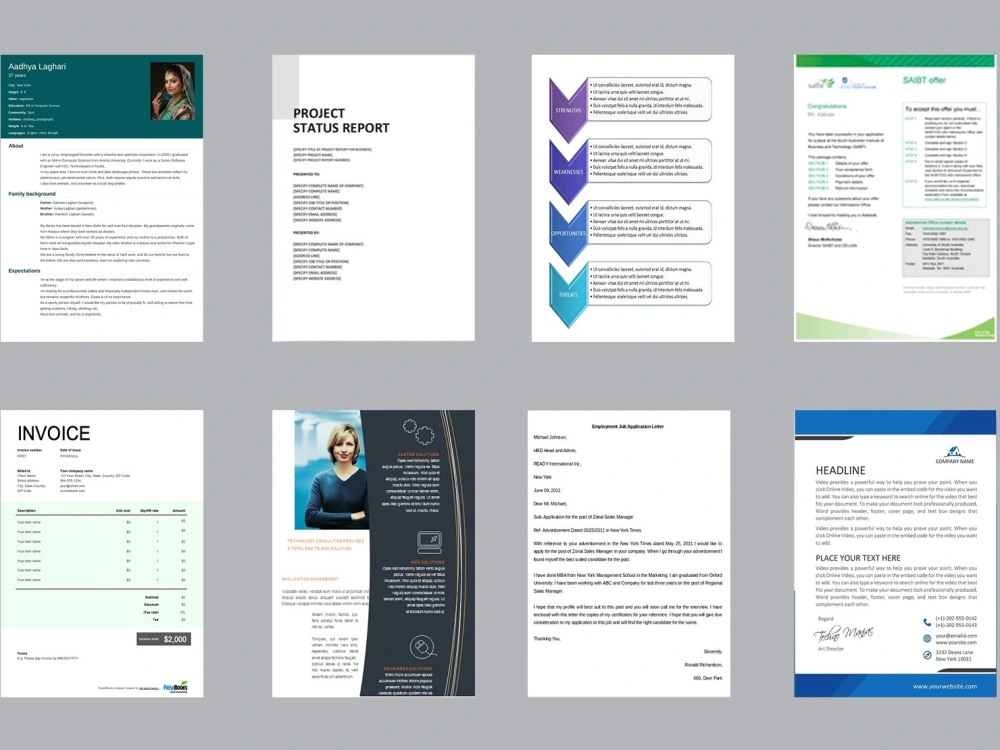 A professionally formatted document based on your needs | Upwork