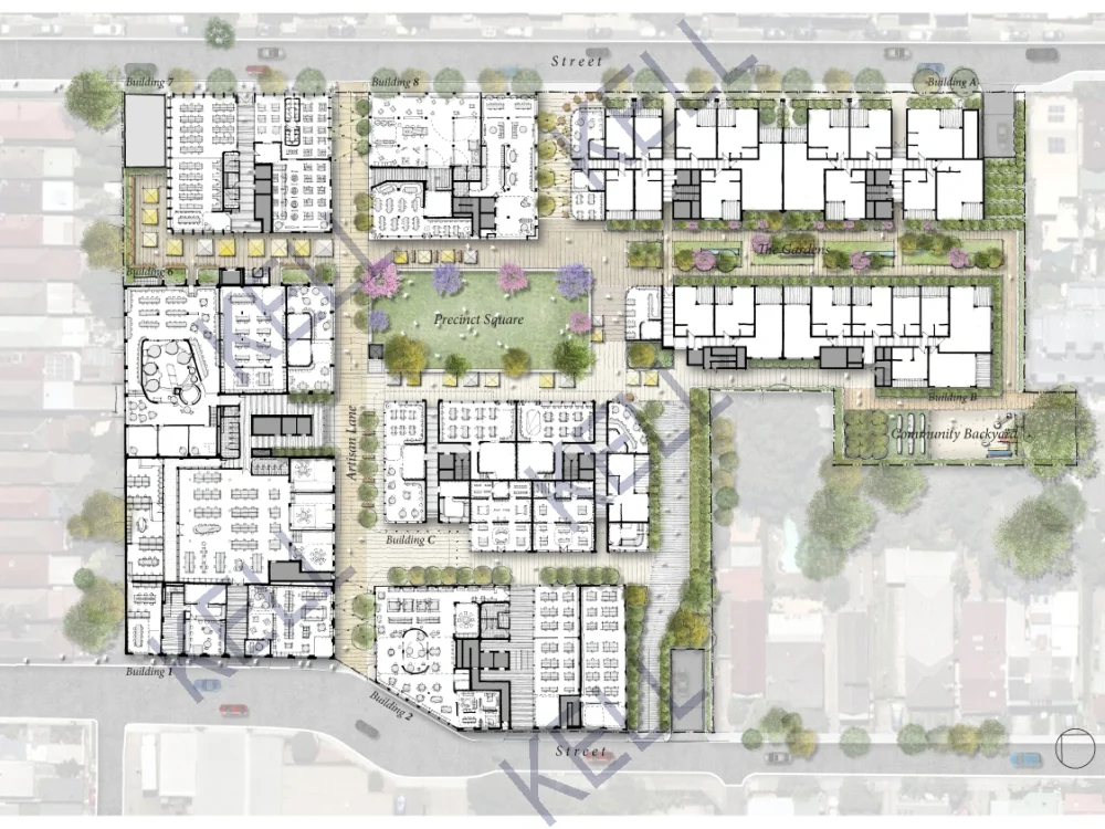 Freehand or rendering architectural, masterplan and interior ...