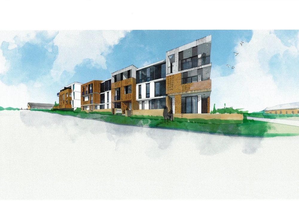 Freehand or rendering architectural, masterplan and interior ...