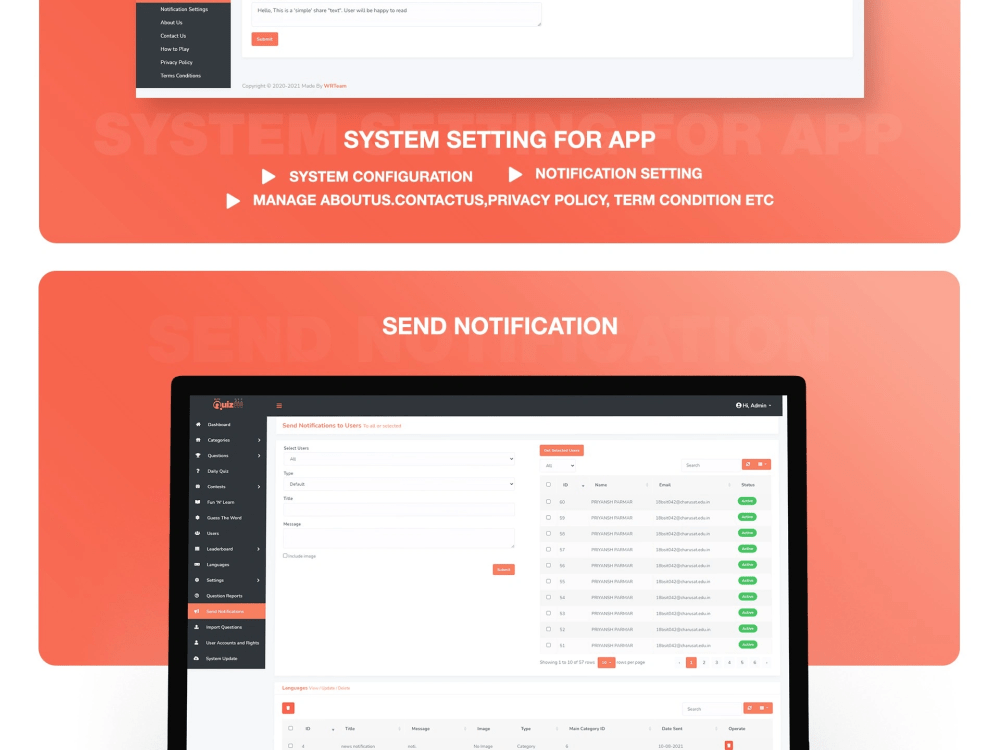 Quiz Mobile App Quiz Game (Android & iOS) + Admin Panel Upwork