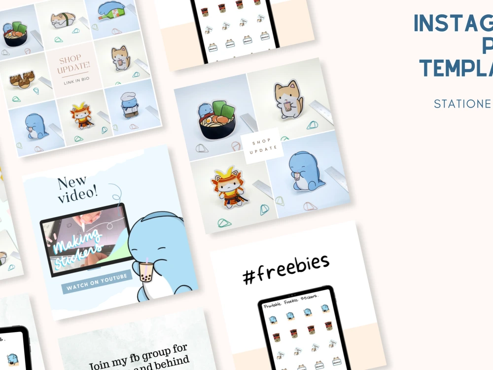 Editable social media brand templates, posts, and stories Upwork