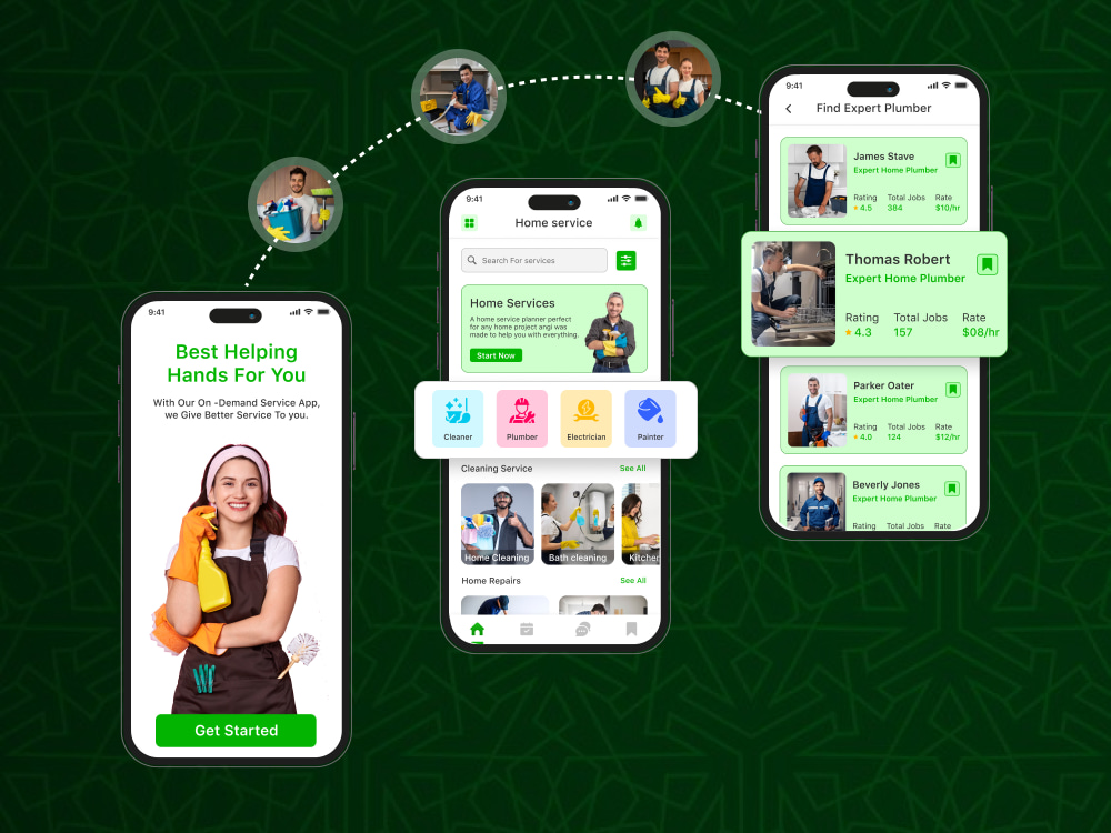 A Home Service App | Task Rabbit | Urban Clap | Mobile App