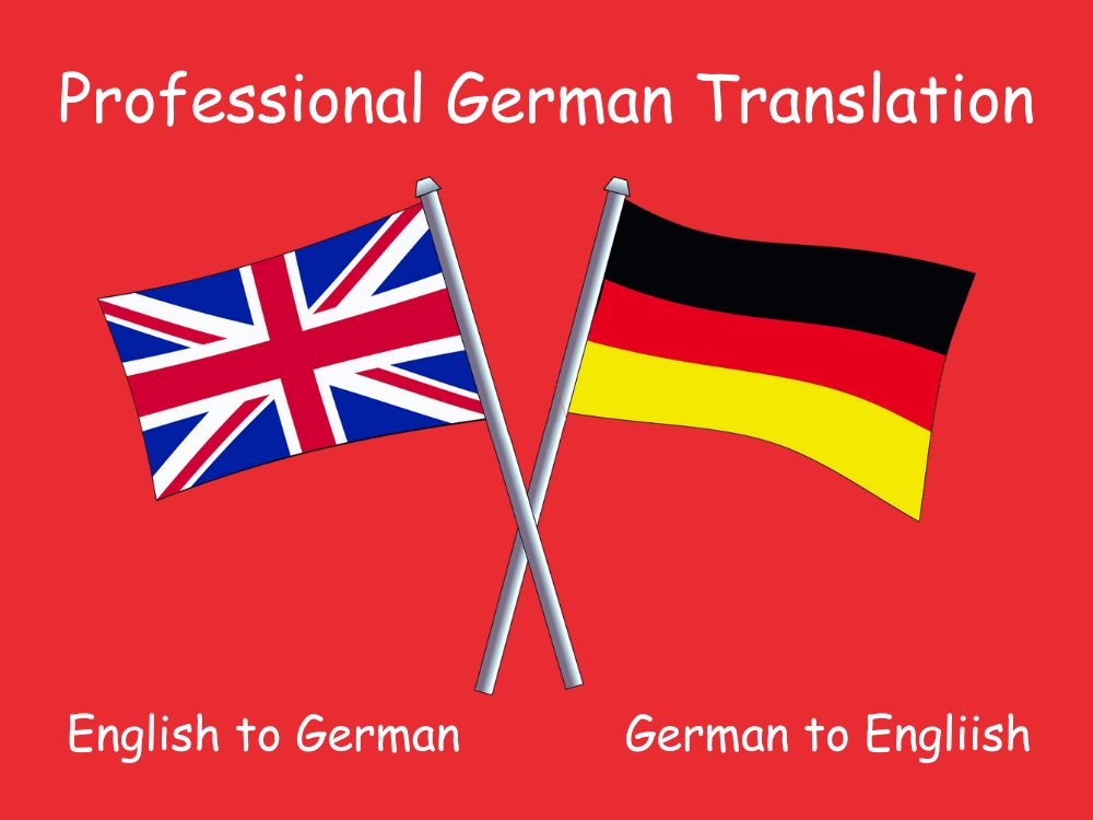English to German translation, German to English Professional