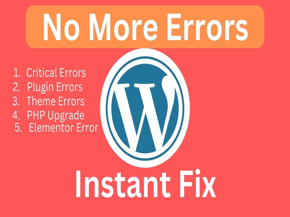 Fix Your Wordpress Plugin And Theme Issue Errors Bugs Upwork