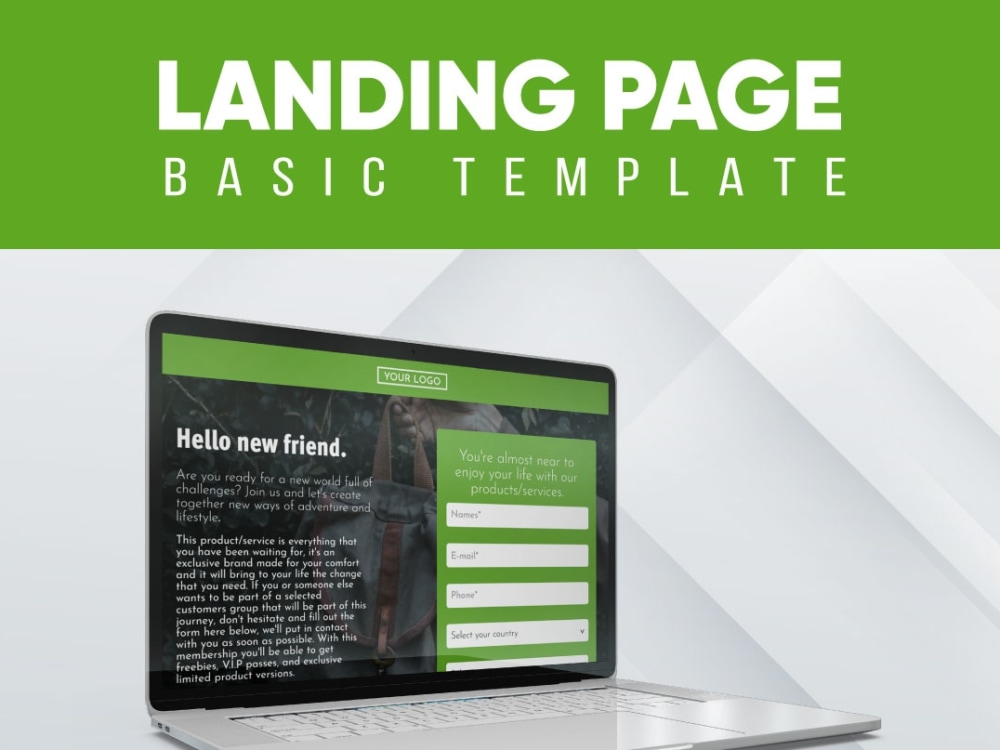 Basic Landing Page template Upwork Basic Landing Page template Upwork