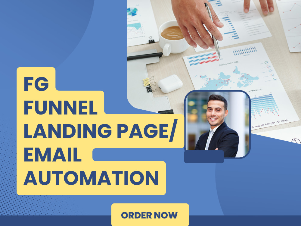 A FG Funnel with a captivating landing page and automated email campaign. Upwork