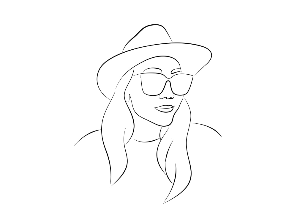 A minimalist line art tattoo Design Upwork