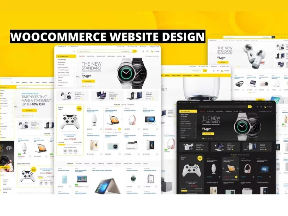 A modern ecommerce website by woocommerce, also get customized woodmart ...
