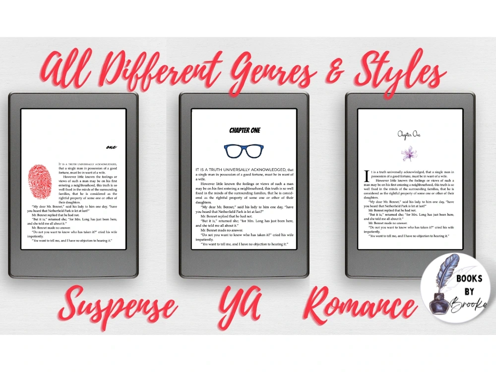 Format a book manuscript for print & ebook for kindle KDP, ingramspark