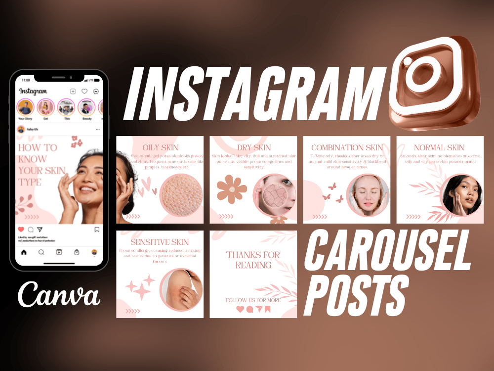 Engaging Instagram carousel post design in canva | Upwork
