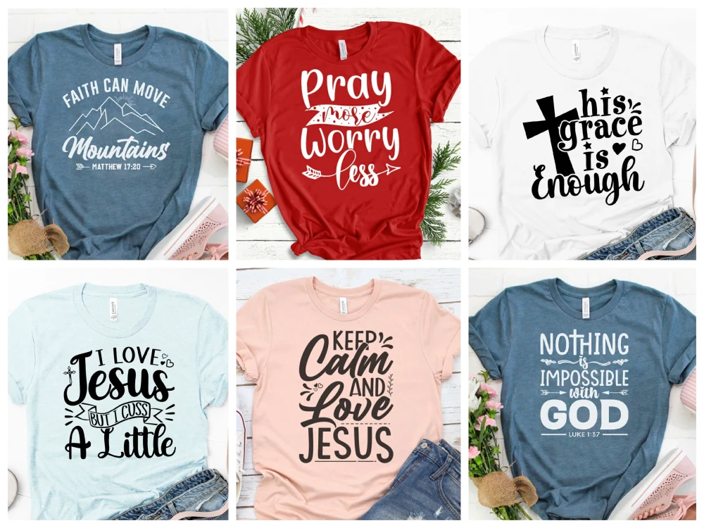 Pray More Worry Less Bible Verse Religious Jesus Lover Faith T-Shirts Pray More Worry Less Bible Verse Religious Jesus Lover Faith T-Shirts