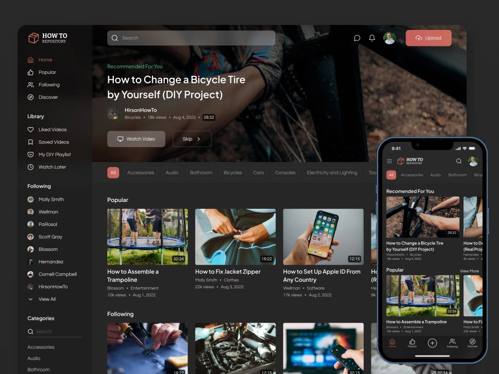 A userfocused website UI/UX prototype! (Figma/Adobe XD) Upwork