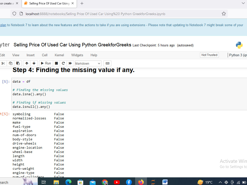 Selling Price Of Used Car Using Python | Upwork