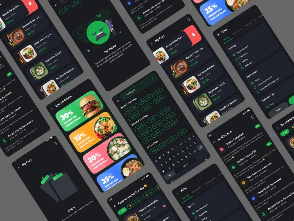 Mobile app design mockups or interactive mobile UI UX design in figma ...