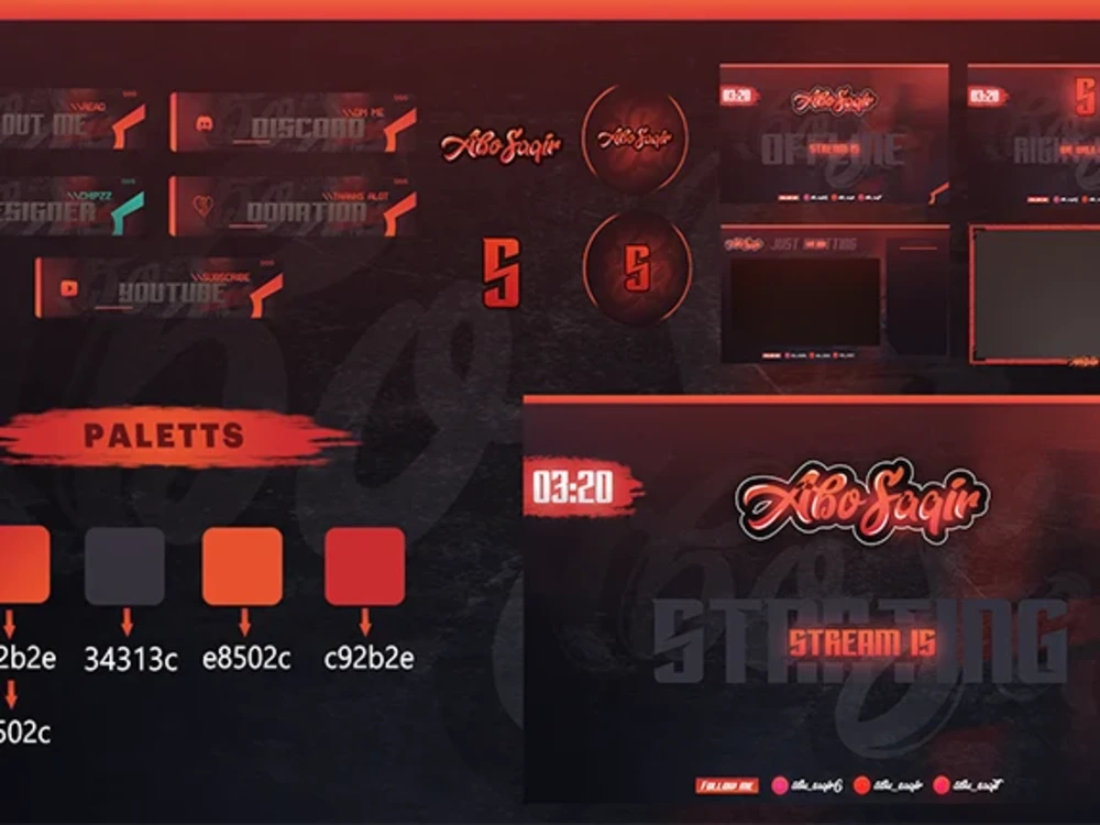 Custom Professional Animated stream packs and overlays | Upwork
