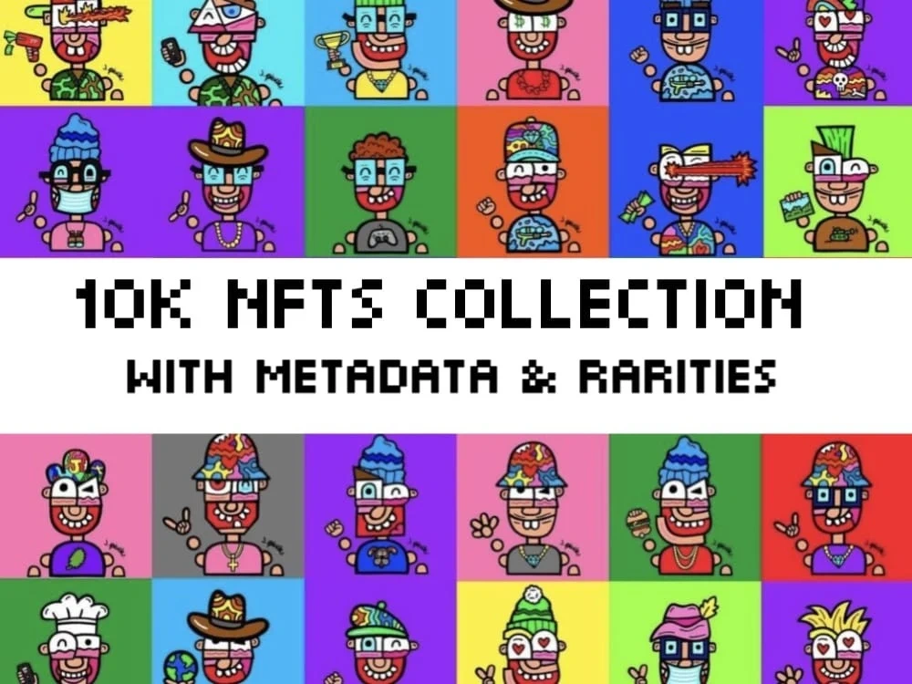 10k generated NFTs collection with metadata and rarities Upwork