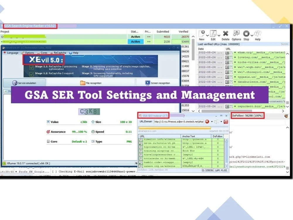 GSA Search Engine Ranker (GSA SER) Settings and Management Upwork