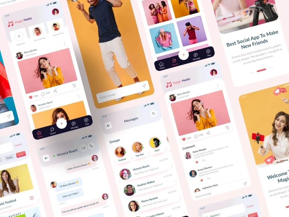 Minimal and Premium Mobile App UI/UX Design with Xd or Figma | Upwork