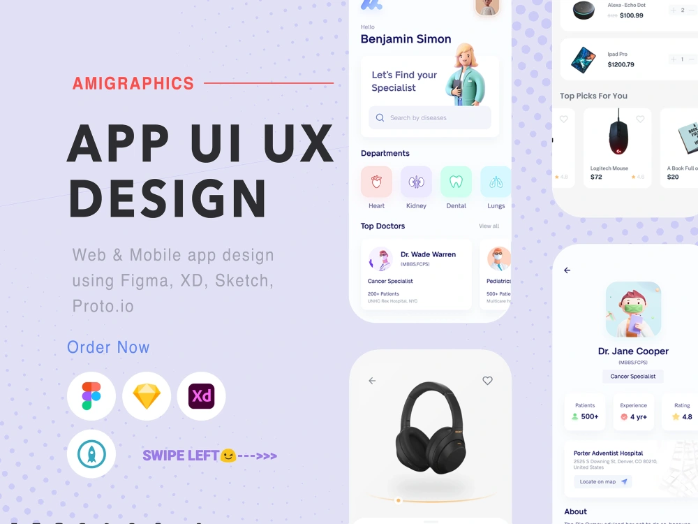 UI/UX mockup and prototype design for mobile and web app | Upwork
