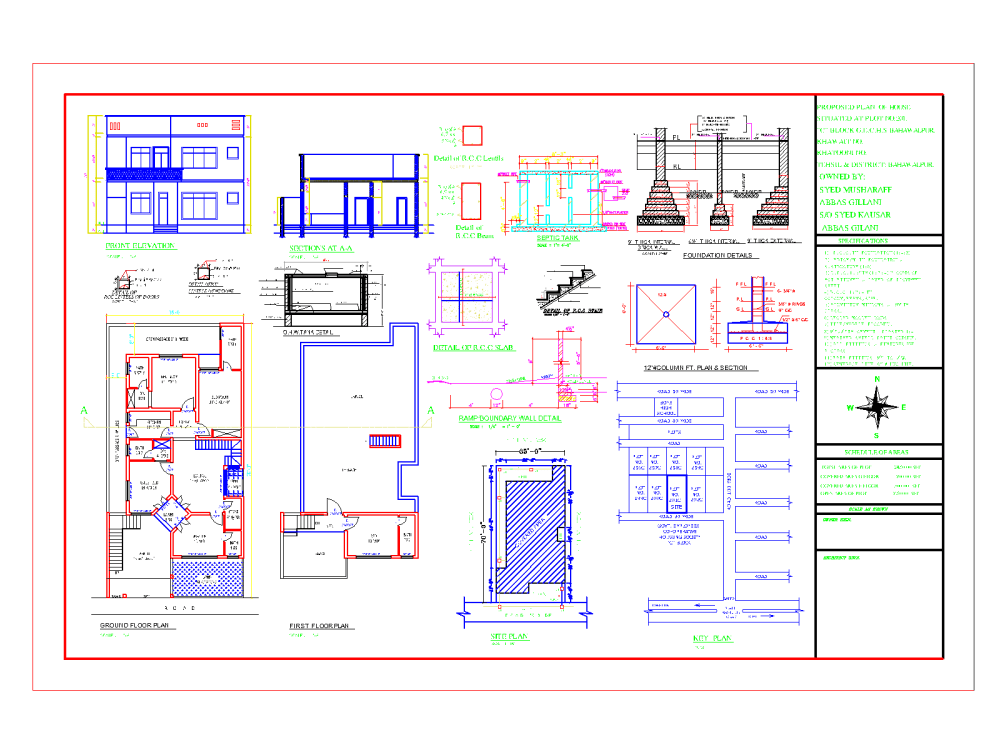2d floor plan and detail working drawing in AutoCAD | Upwork
