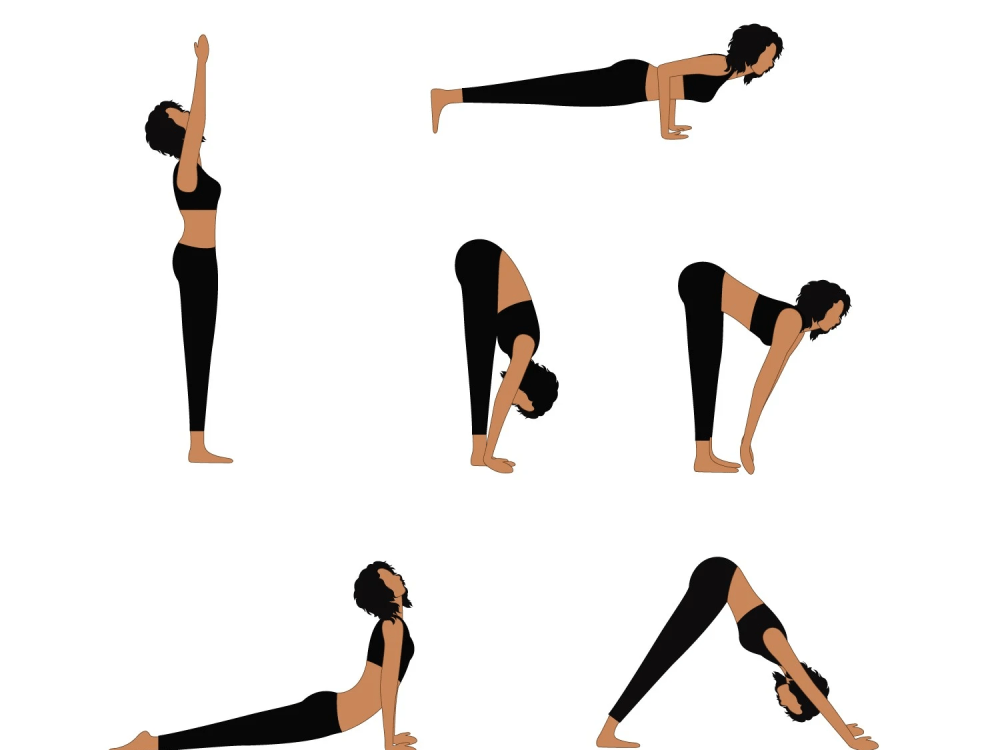 Exercise, workout, yoga, medical, etc manual illustration and gif