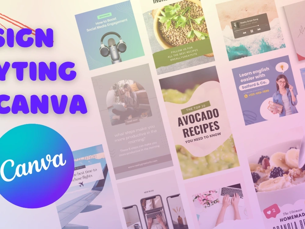 Custom and creative designs created on canva pro | Upwork