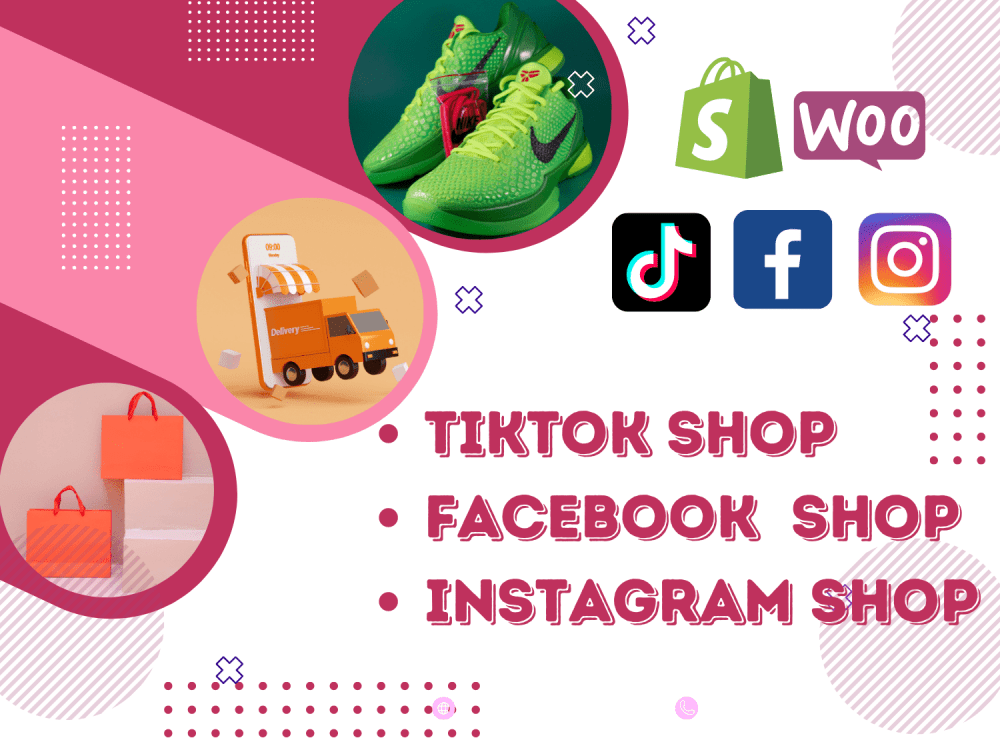 A Tiktok shop, Instagram and Facebook shop for your store | Upwork