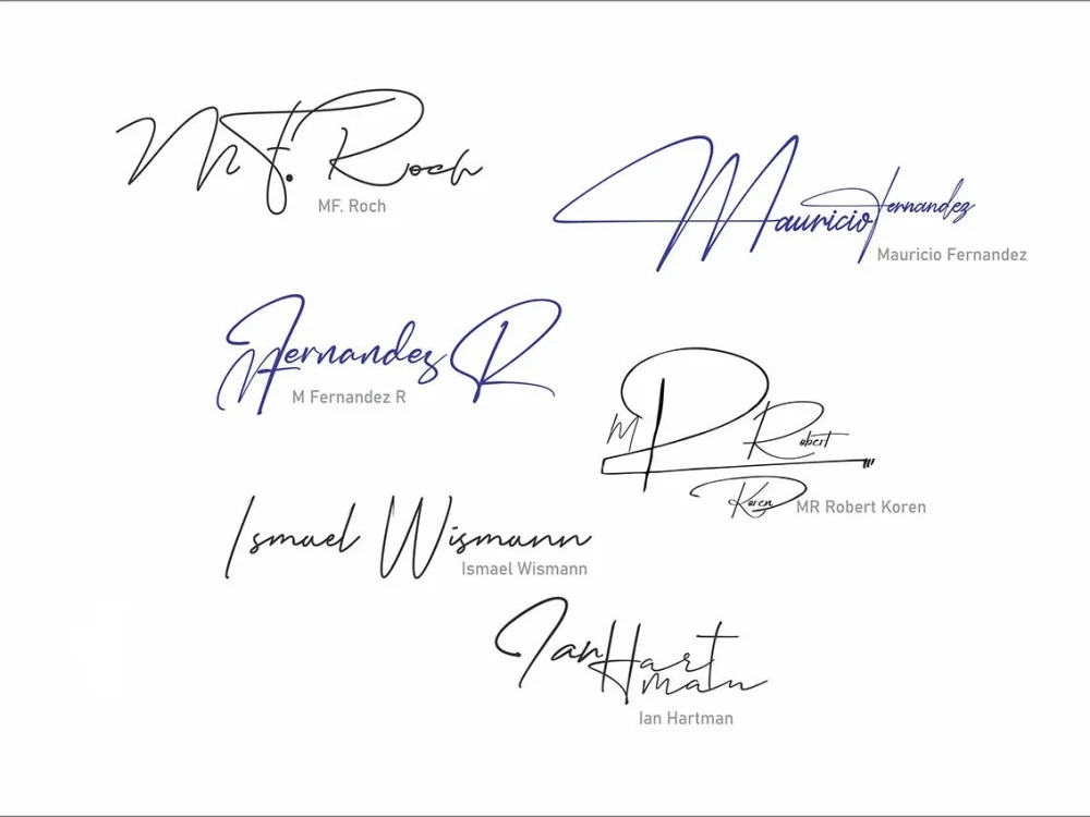 Handwritten signature handwritten autograph Upwork