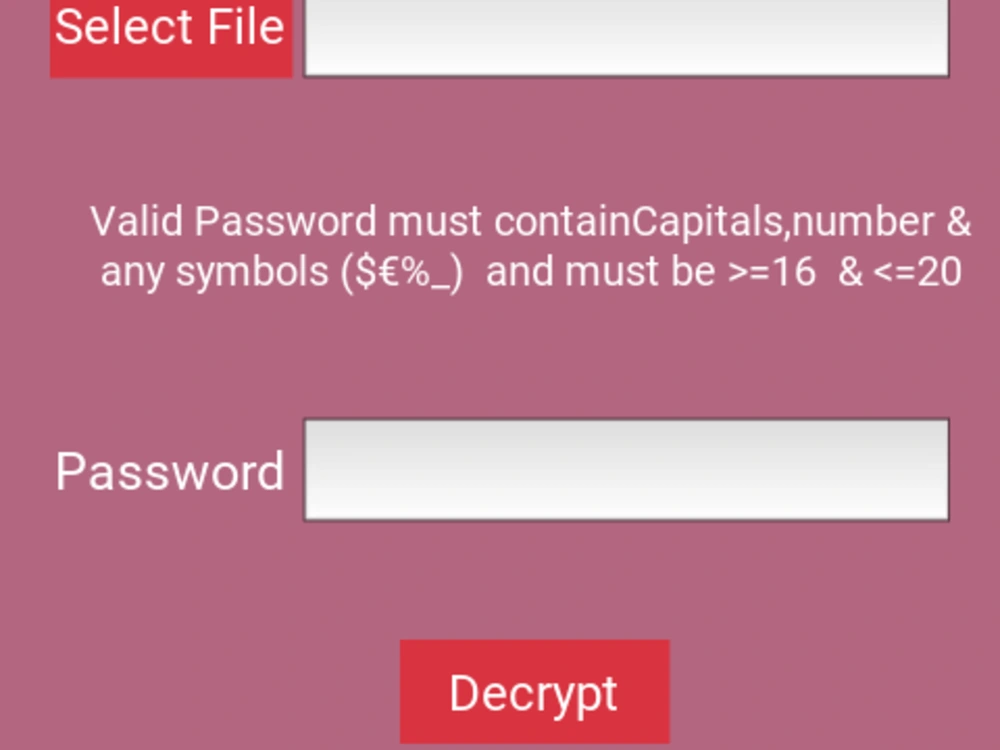 A responsive web app that encrypts and decrypt files | Upwork