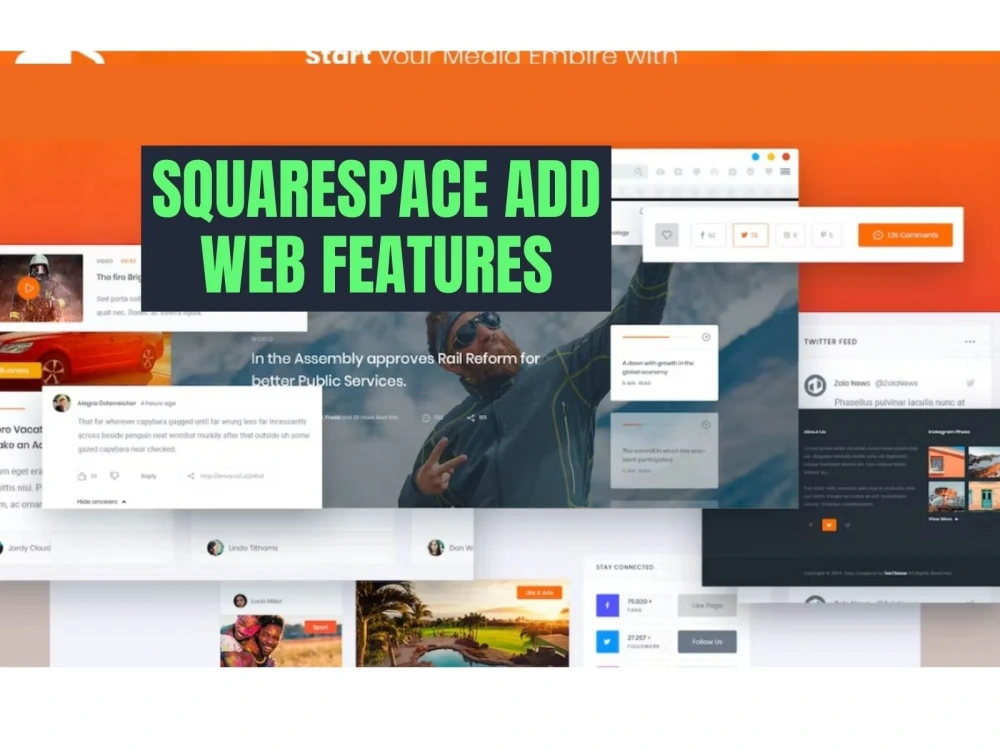 A responsive Squarespace website and add Squarespace web features Upwork