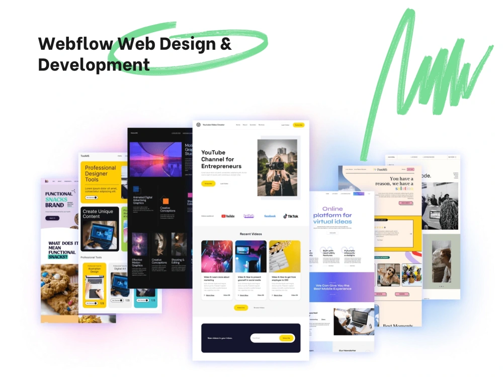 Modern Responsive Webflow website design and development | Figma to ...