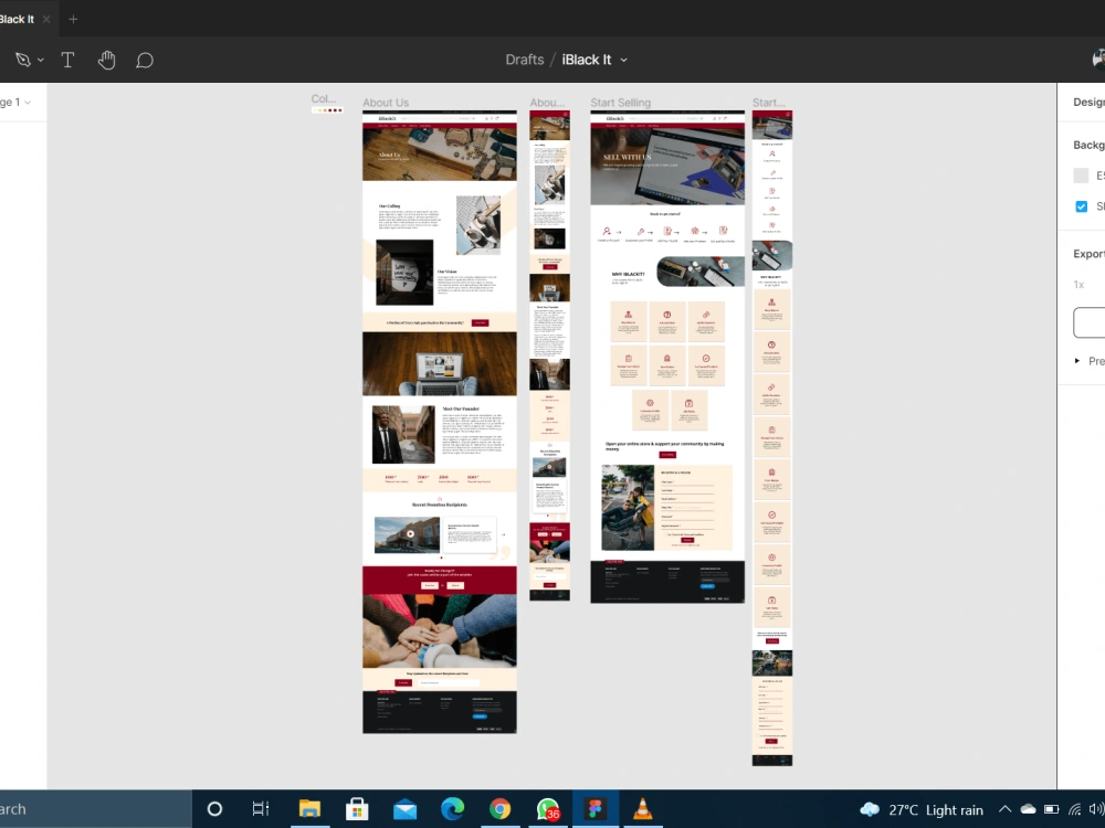 A responsive website ui/ux design mockup for your business in 24 hours ...