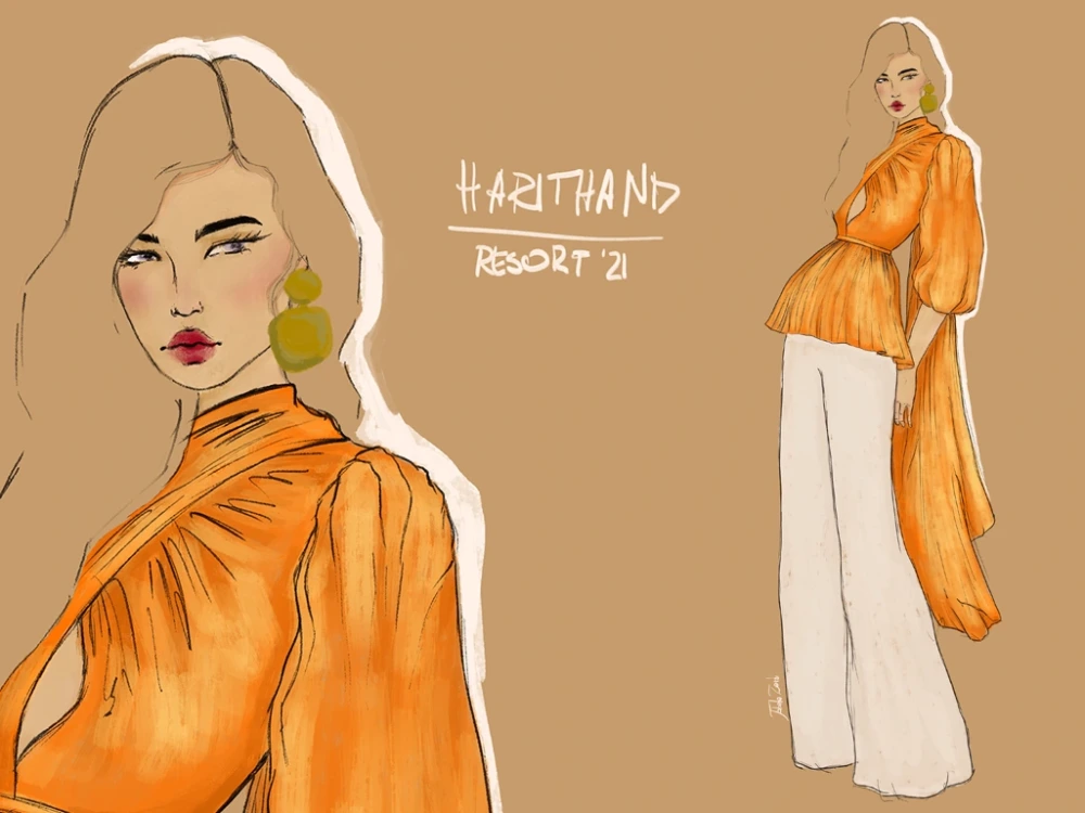 A digital fashion illustration from your sketch or photo | Upwork