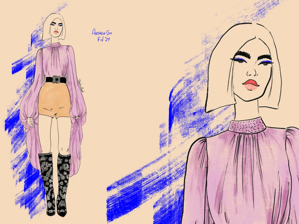 A digital fashion illustration from your sketch or photo | Upwork