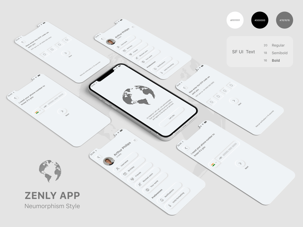 Minimalist UI/UX Design for Android and IOS | Wireframe & Prototype ...