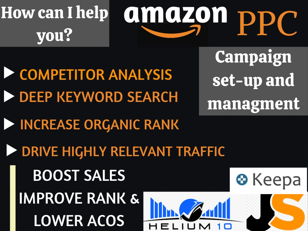 Amazon PPC campaign Setup | PPC Sponsored ads |PPC Optimization | Upwork