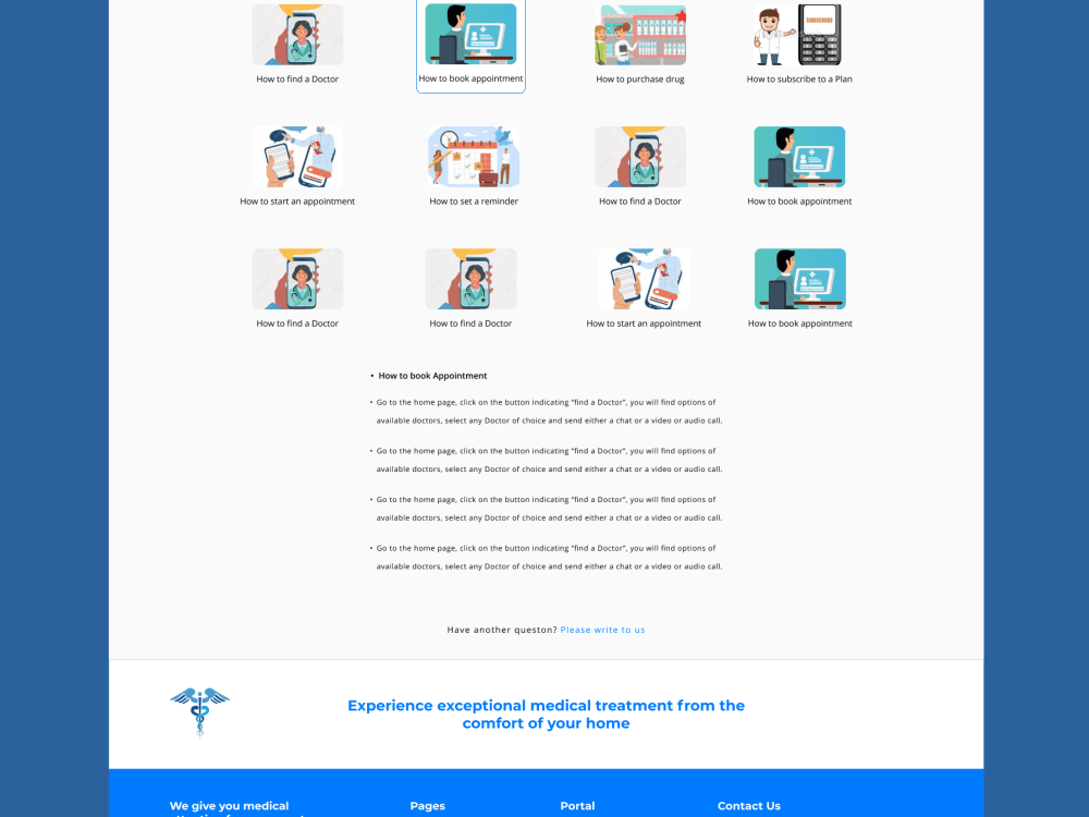 A Website UI/UX Design and Platform UI/UX Design for Healthcare App ...