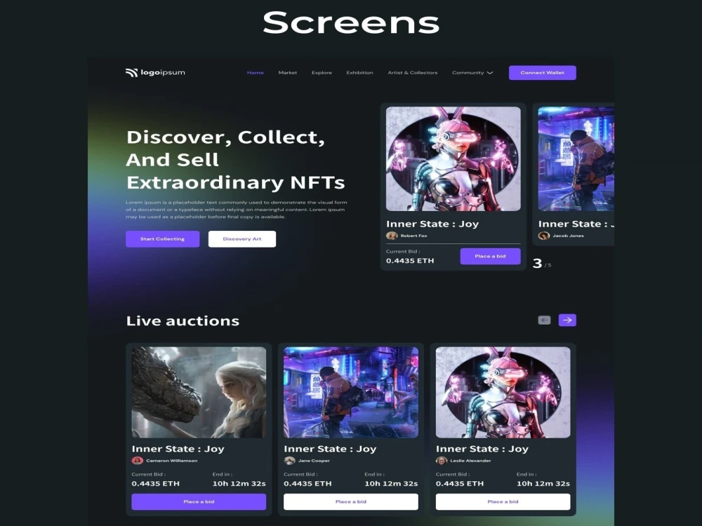 Amazing UI UX designs for website and applications | Upwork