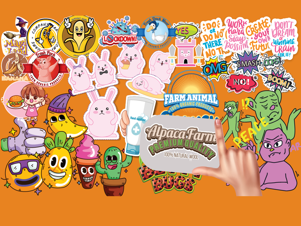 A topquality sticker design ready to print in a short time Upwork