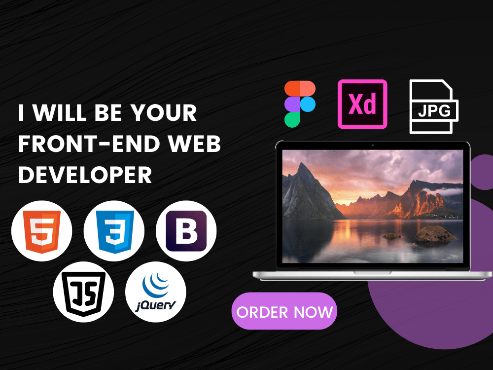 Front end web development using HTML, CSS, Bootstrap, JavaScript | Upwork